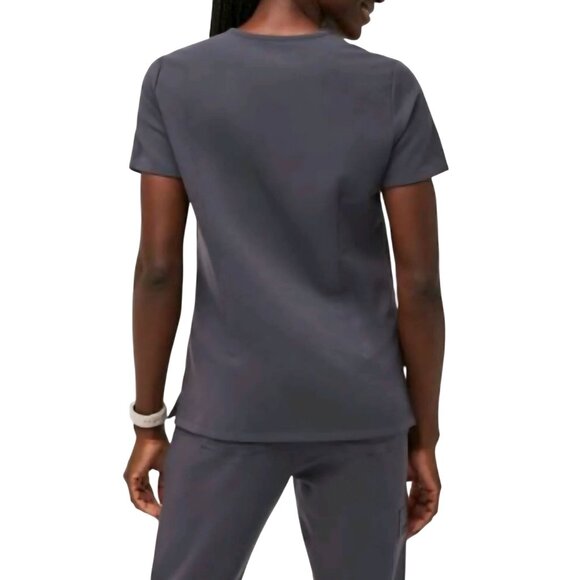 FIGS Catalina One Pocket Scrub Top Charcoal Size M - Picture 6 of 14
